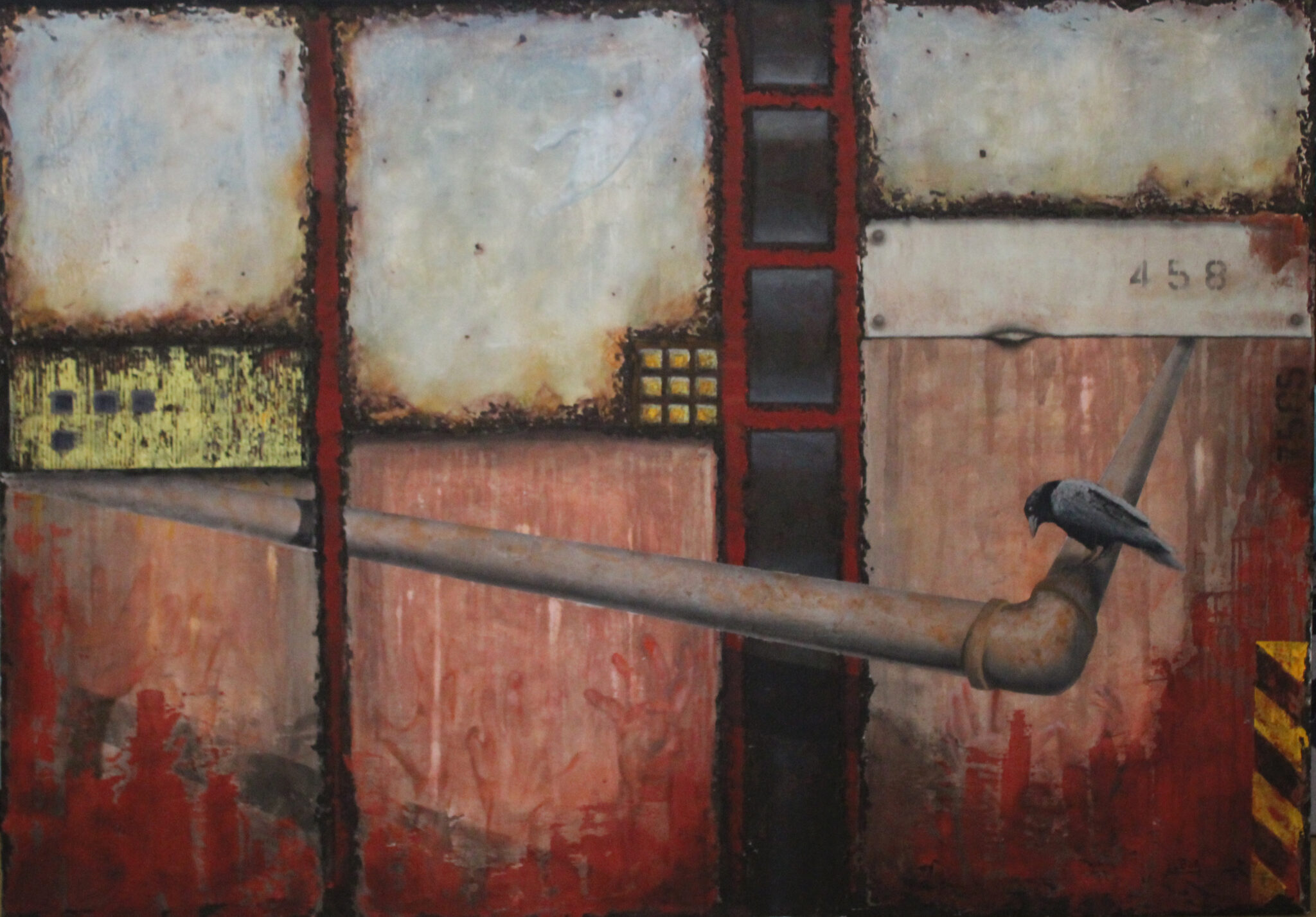 Romeo Bud Savior Observer Victim contemporary conceptual painting identity duality artwork
